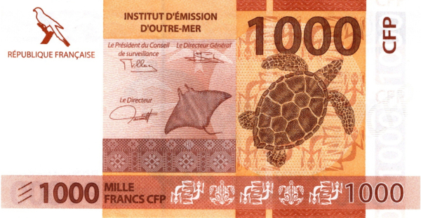French Pacific Territories 1000 franc 2021