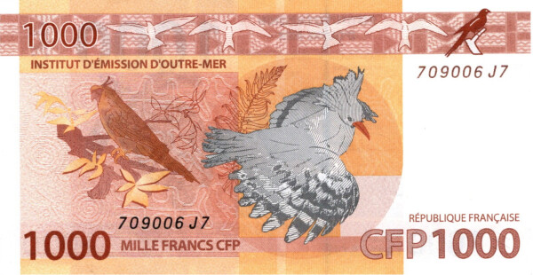 French Pacific Territories 1000 franc 2021