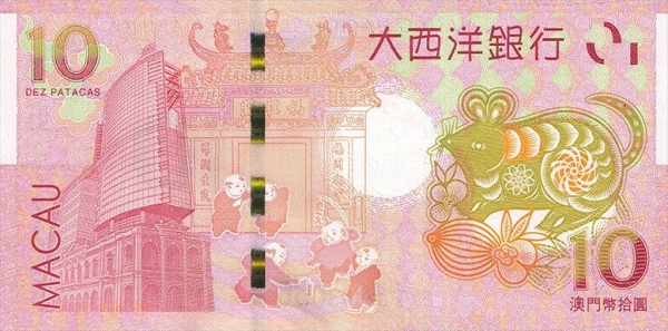 Macau 10 Patacas 2020