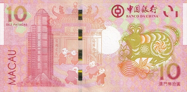 Macau 10 Patacas 2020