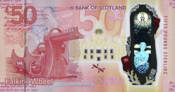 Bank of Scotland 50 pounds 2020