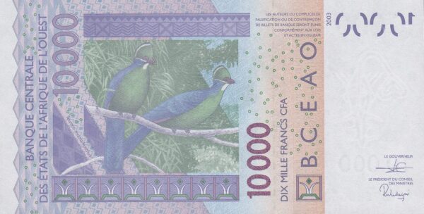 Togo 10000 franc 2019