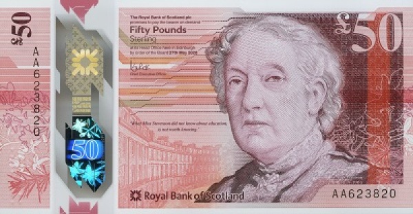 Royal Bank of Scotland 50 pounds 2021