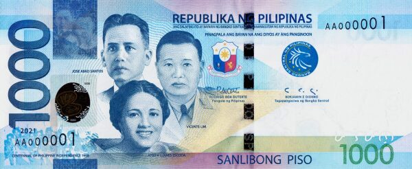 Philippines 1000 peso 2021