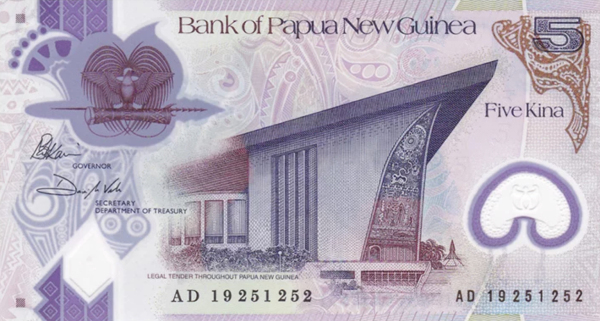 Papua New Guinea 5 kina 2019