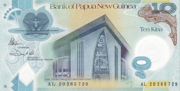 Papua New Guinea 10 kina 2020