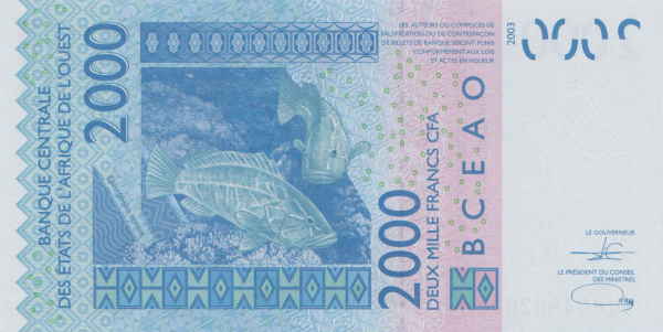 Benin 2000 francs 2021