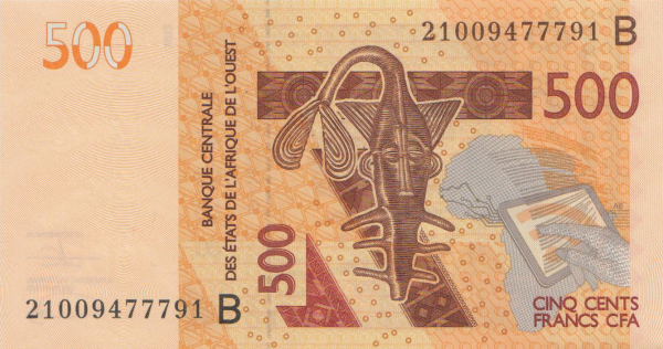 Benin 500 francs 2021