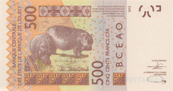 Benin 500 francs 2021