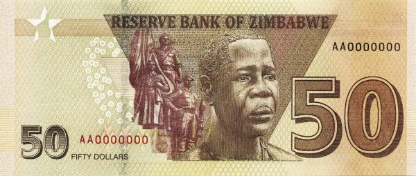 Zimbabwe 50 dollars 2020
