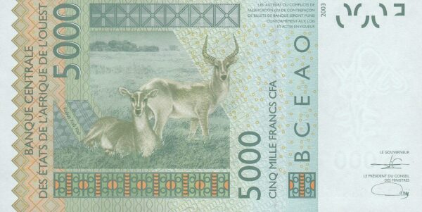 Burkina Faso 5000 francs 2021