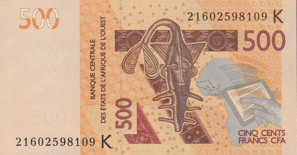 Senegal 500 francs 2021