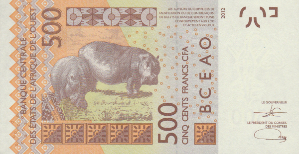 Senegal 500 francs 2021