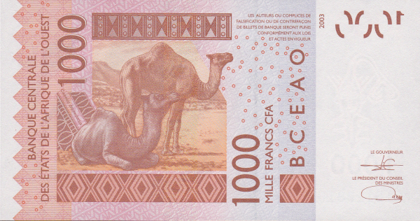Senegal 1000 francs 2021