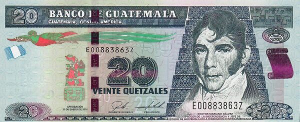 Guatemala 20 quetzal 2018