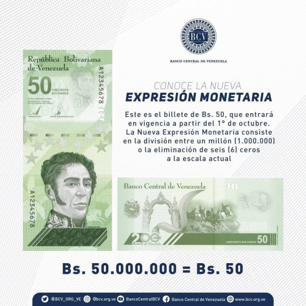 Venezuela 50 bolivar 2021