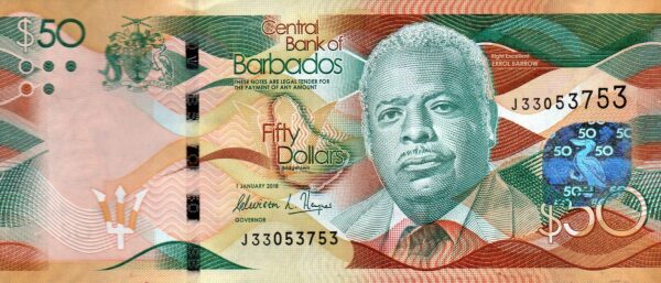 Barbados 50 dollars 2018