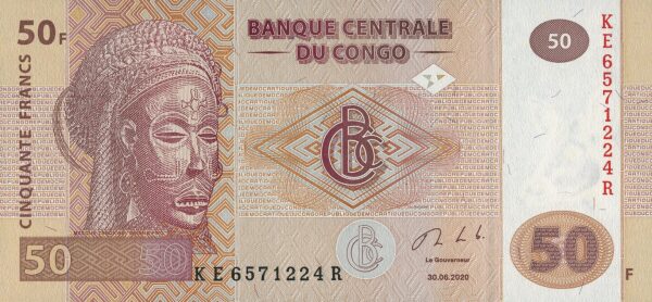Congo Democratic Republic 50 francs 2020