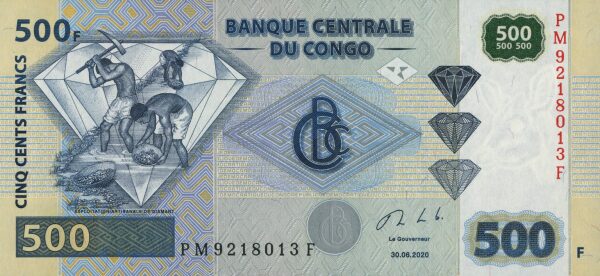 Congo Democratic Republic 500 francs 2020