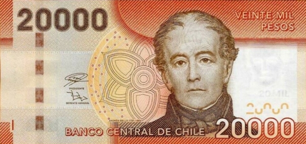 Chile 20,000 pesos 2020