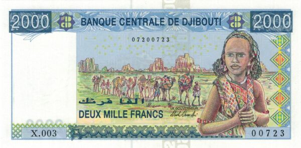 Djibouti 2000 francs (2021)