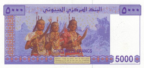 Djibouti 5000 francs (2021)