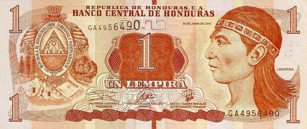 Honduras 1 lempira 2019