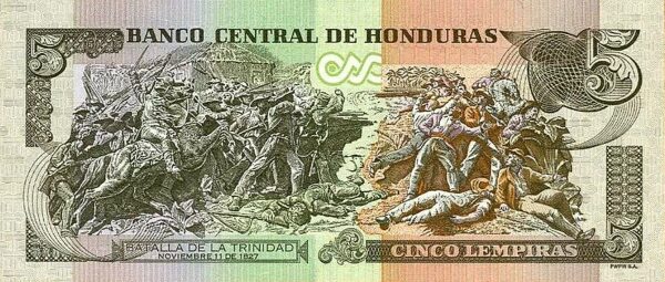 Honduras 5 lempiras 2019