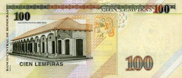 Honduras 100 lempiras 2019