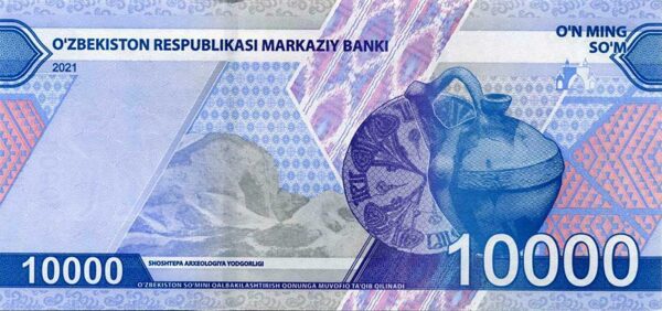 Uzbekistan 10,000 sum 2021