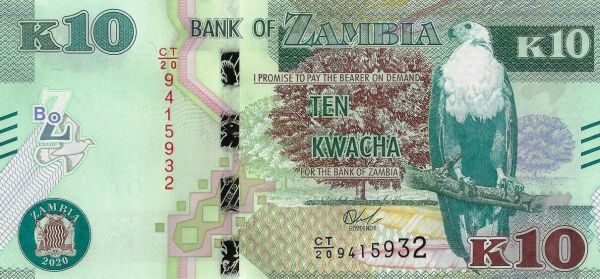 Zambia 10 kwacha 2020