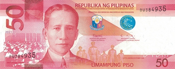 Philippines 50 peso 2021