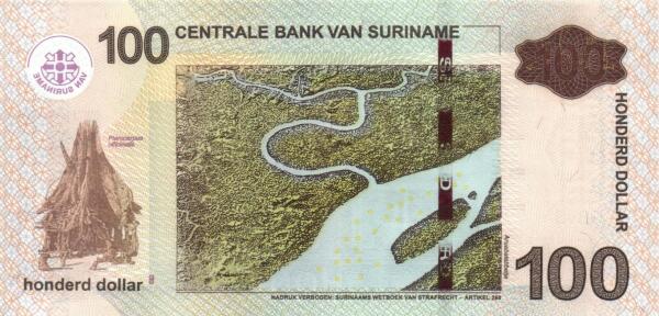 Suriname 100 dollar 2020