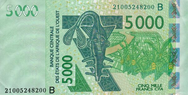 Benin 5000 francs 2021